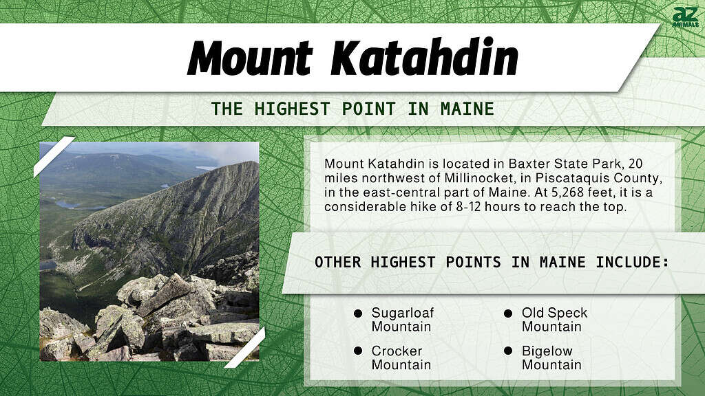 Infographic of Mount Katahdin