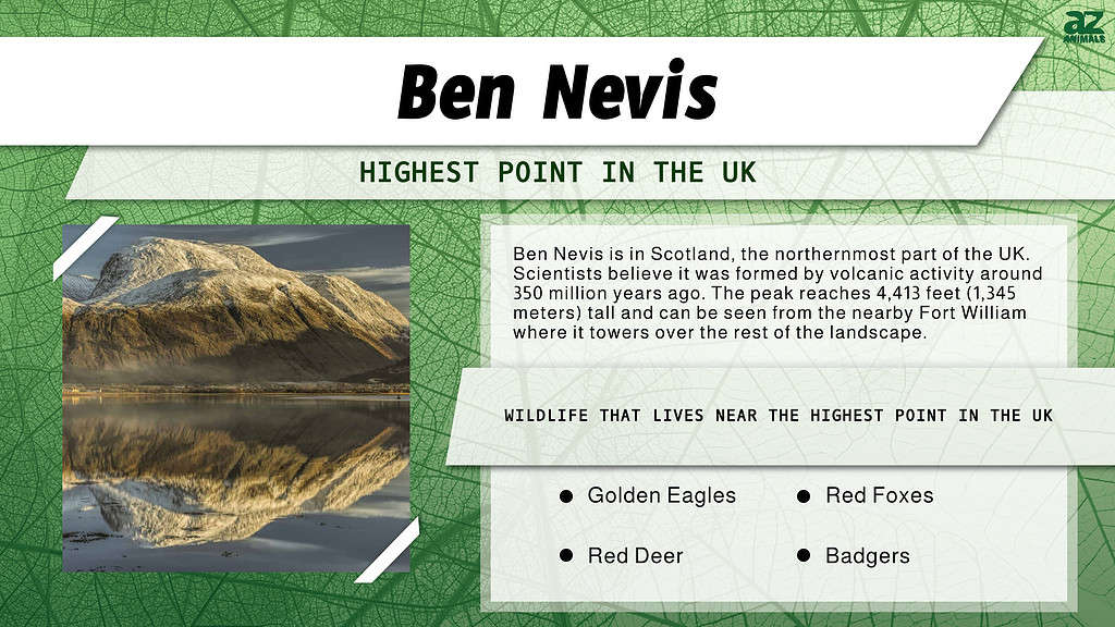 The Highest Point in the UK is Ben Nevis