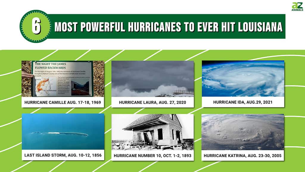 6 Most Powerful Hurricanes to Ever Hit Louisiana