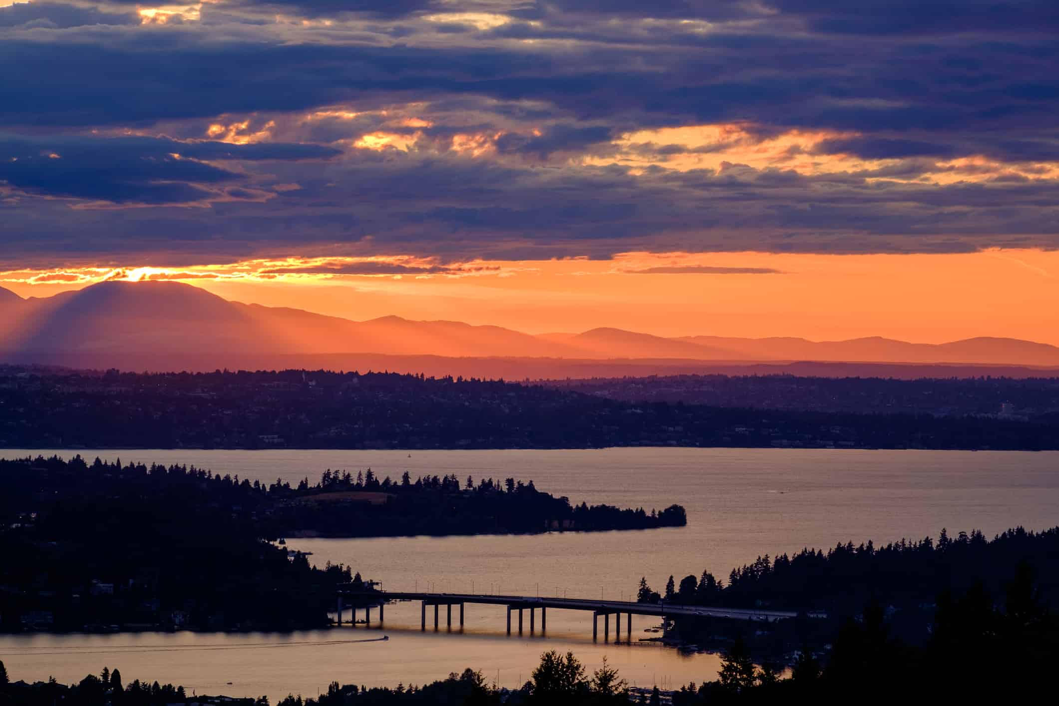 Lake Washington at Sunset