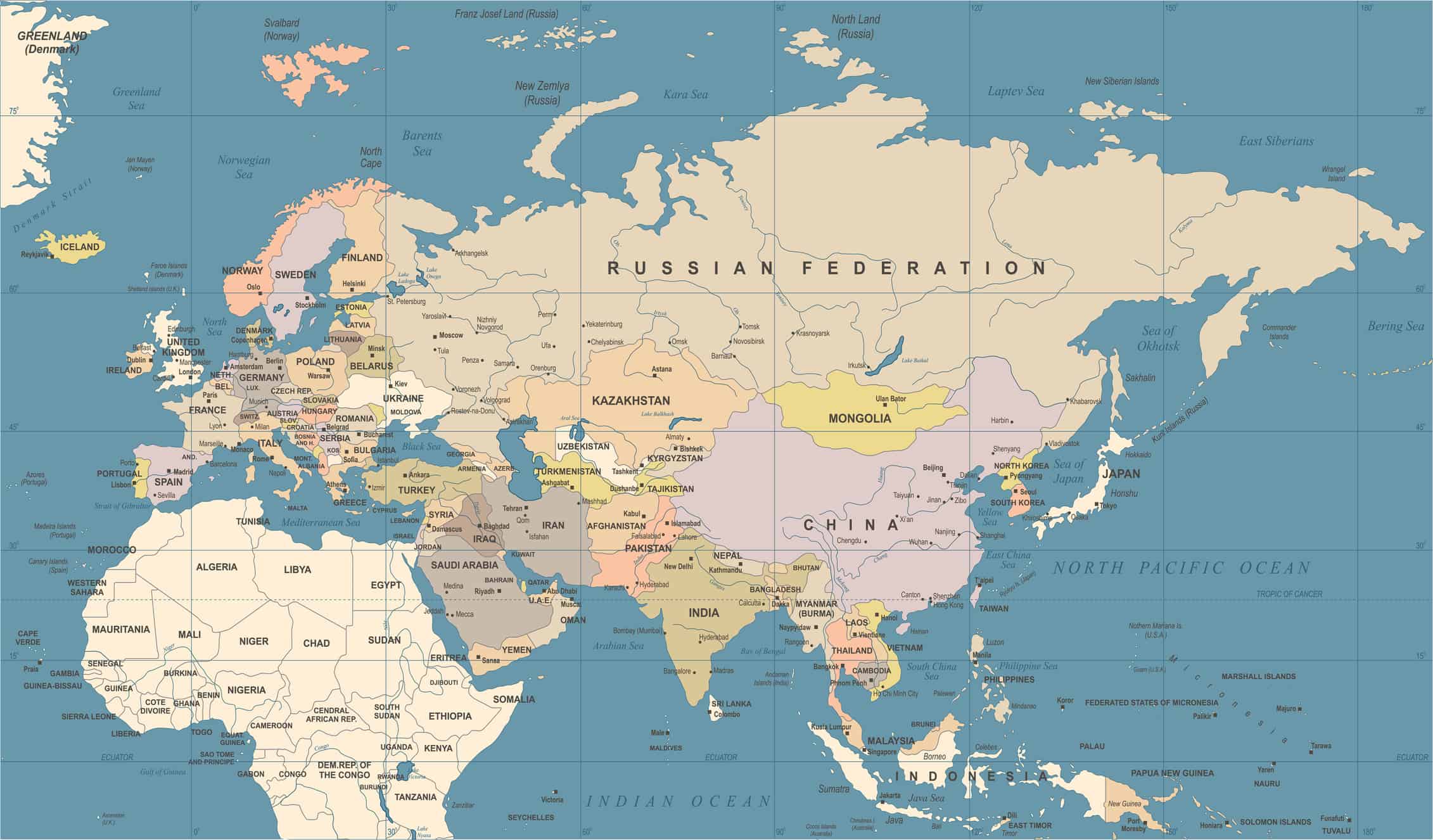 Евразия китайский. Китай на карте Евразии. Китайская карта Евразии. Политическая карта Евразии.