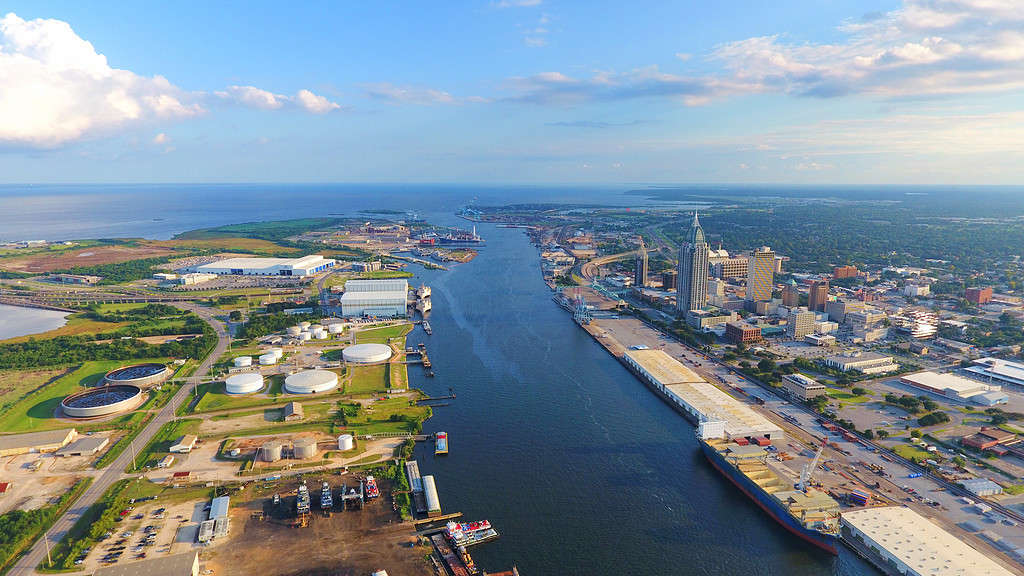 Port City on Mobile River