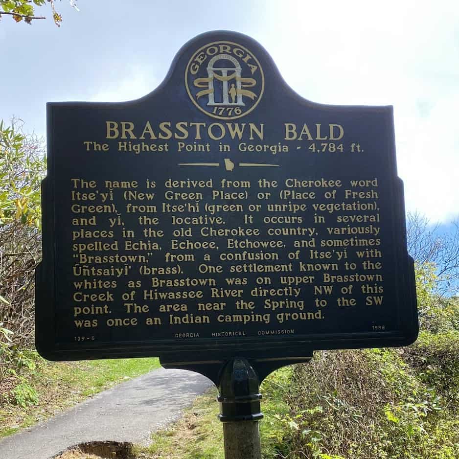Brasstown Bald in Georgia