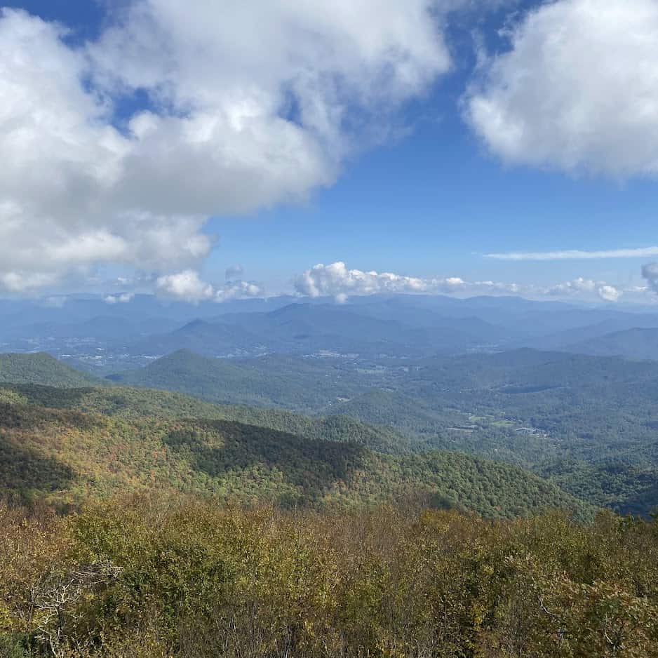 View from Brasstown Bald, the highest point in Georgia