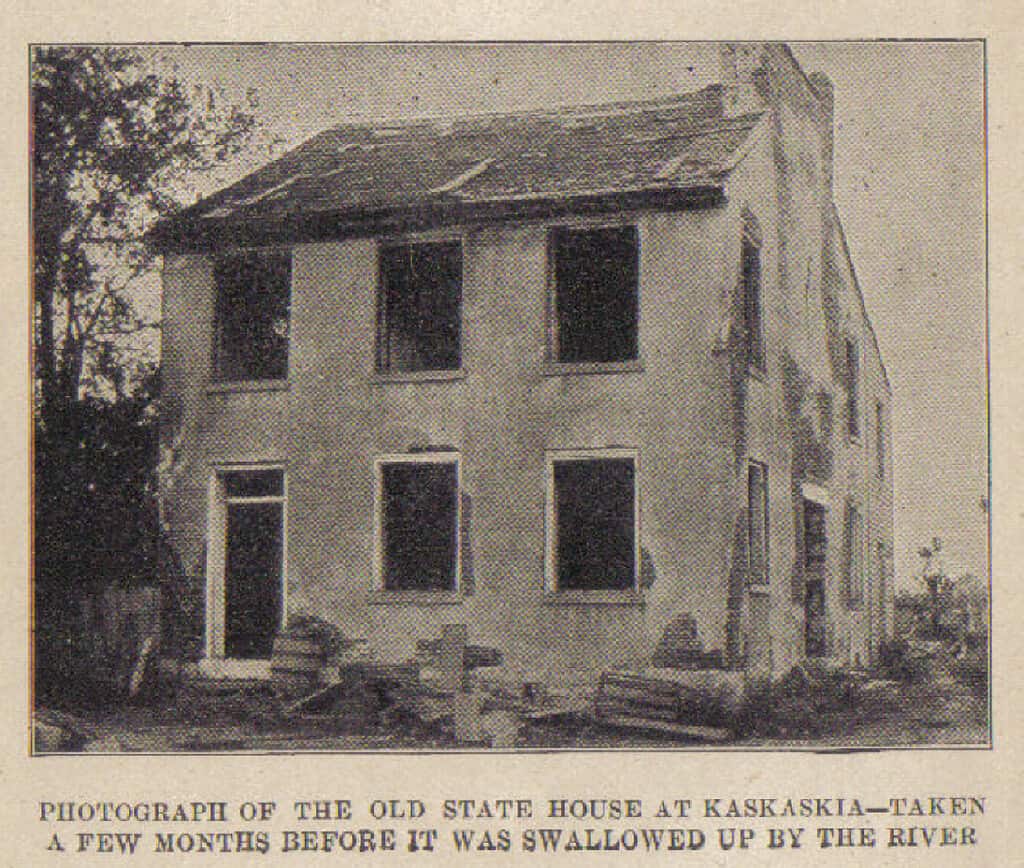 old Illinois state house at Kaskaskia