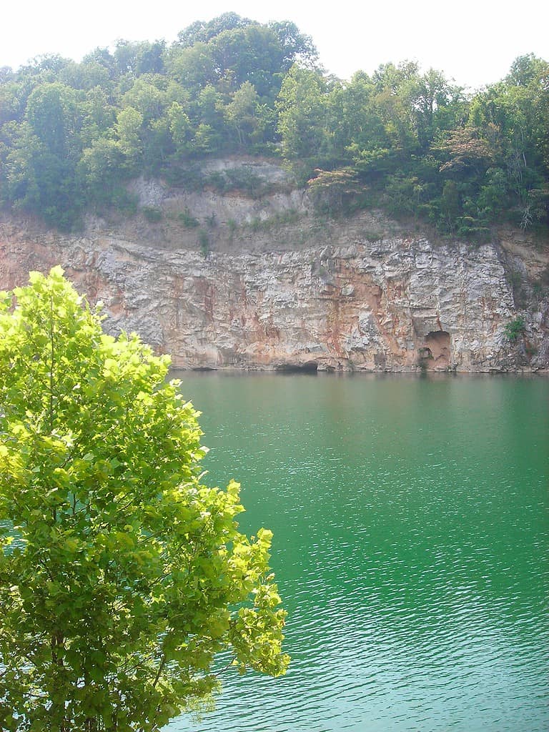 The Forst Dickerson Quarry lies in Fort Dickerson Park in Knoxville, Tennessee.