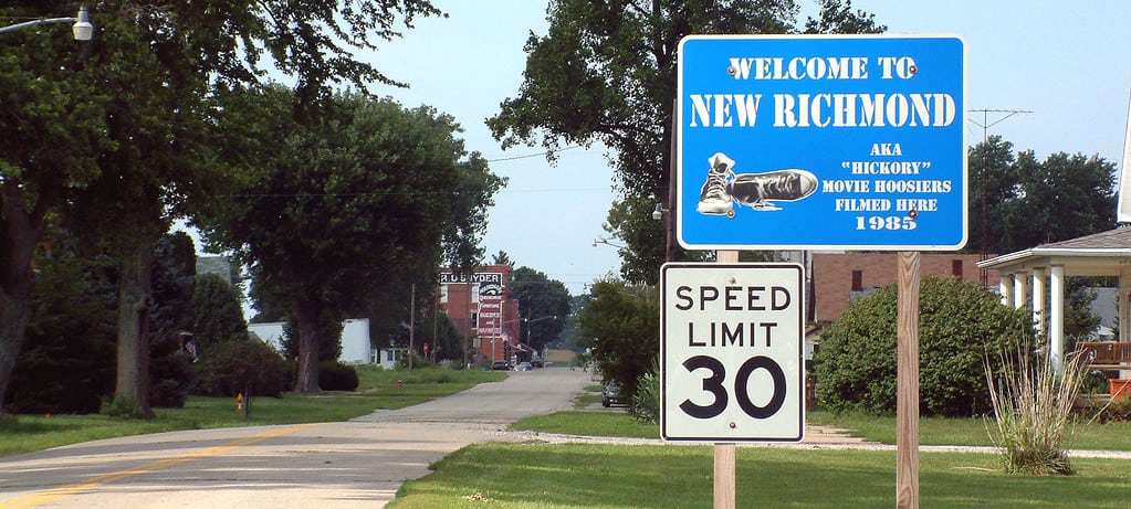 New Richmond, Indiana sign
