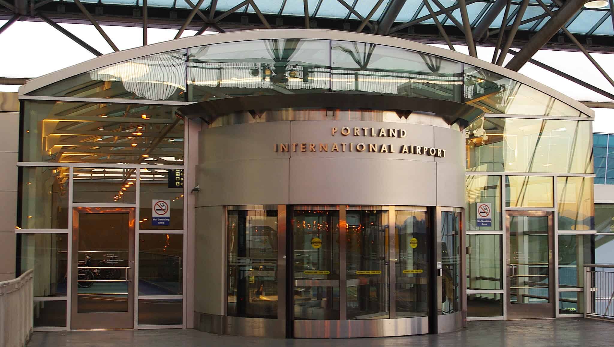 Portland International Airport entrance