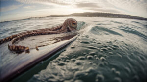 Watch a Giant Squid Attack a Man’s Surfboard and Refuse to Let Go Picture