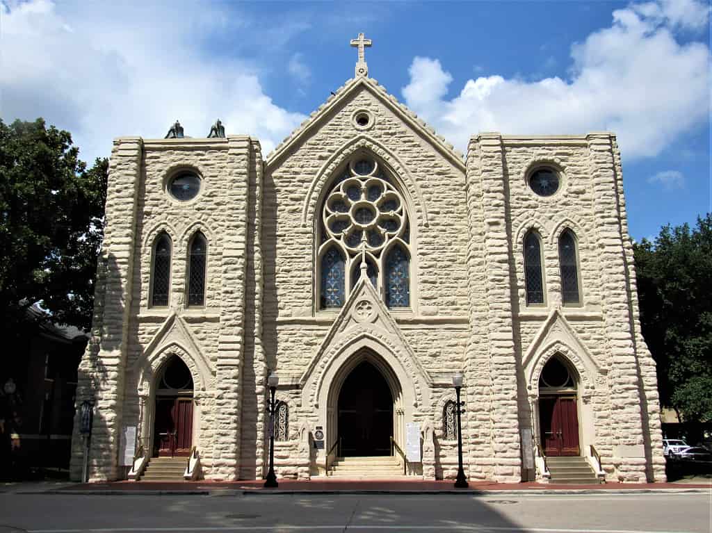 St. Patrick Cathedral in downtown Fort Worth, Texas.
