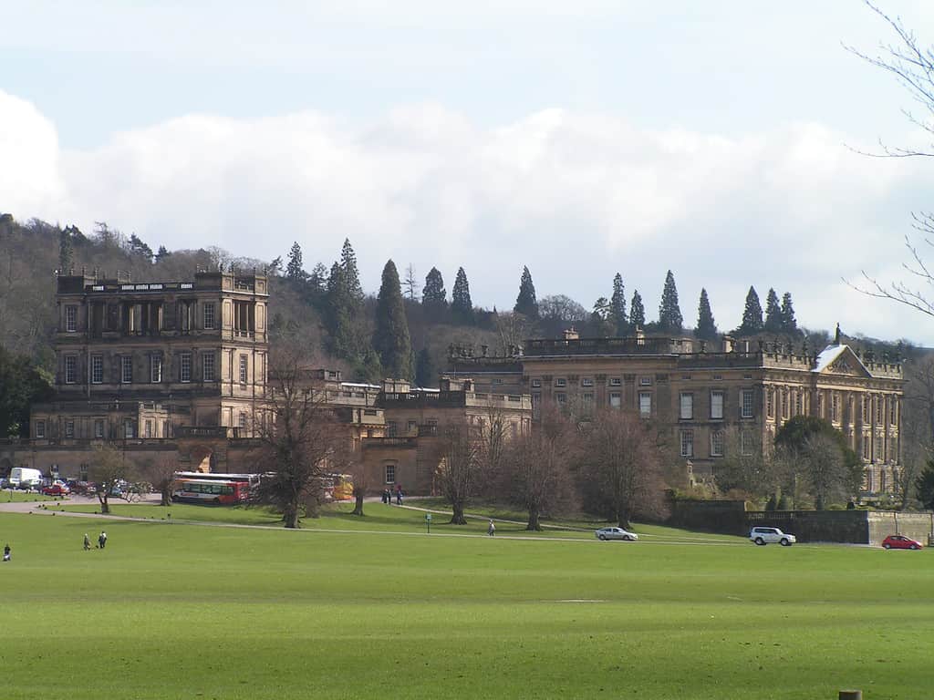 View of Chatsworth House, England