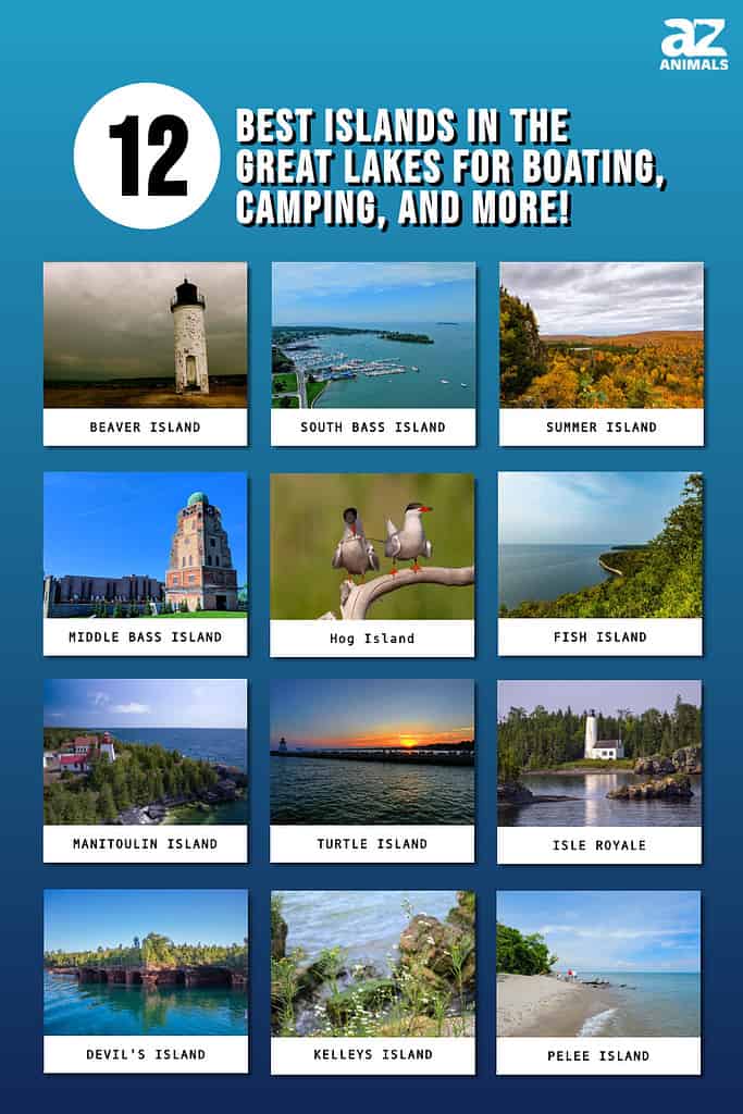 Picture graph of the 12 Best Islands in the Great Lakes for Boating, Camping, and More!