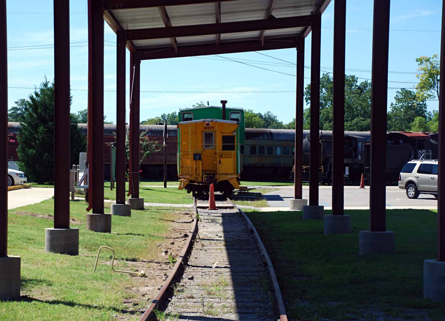 Old Caboose on the tracks