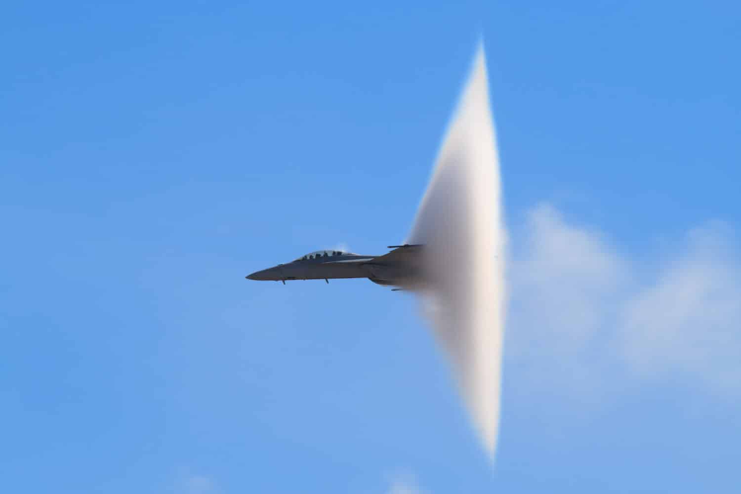airplane passing Mach 1