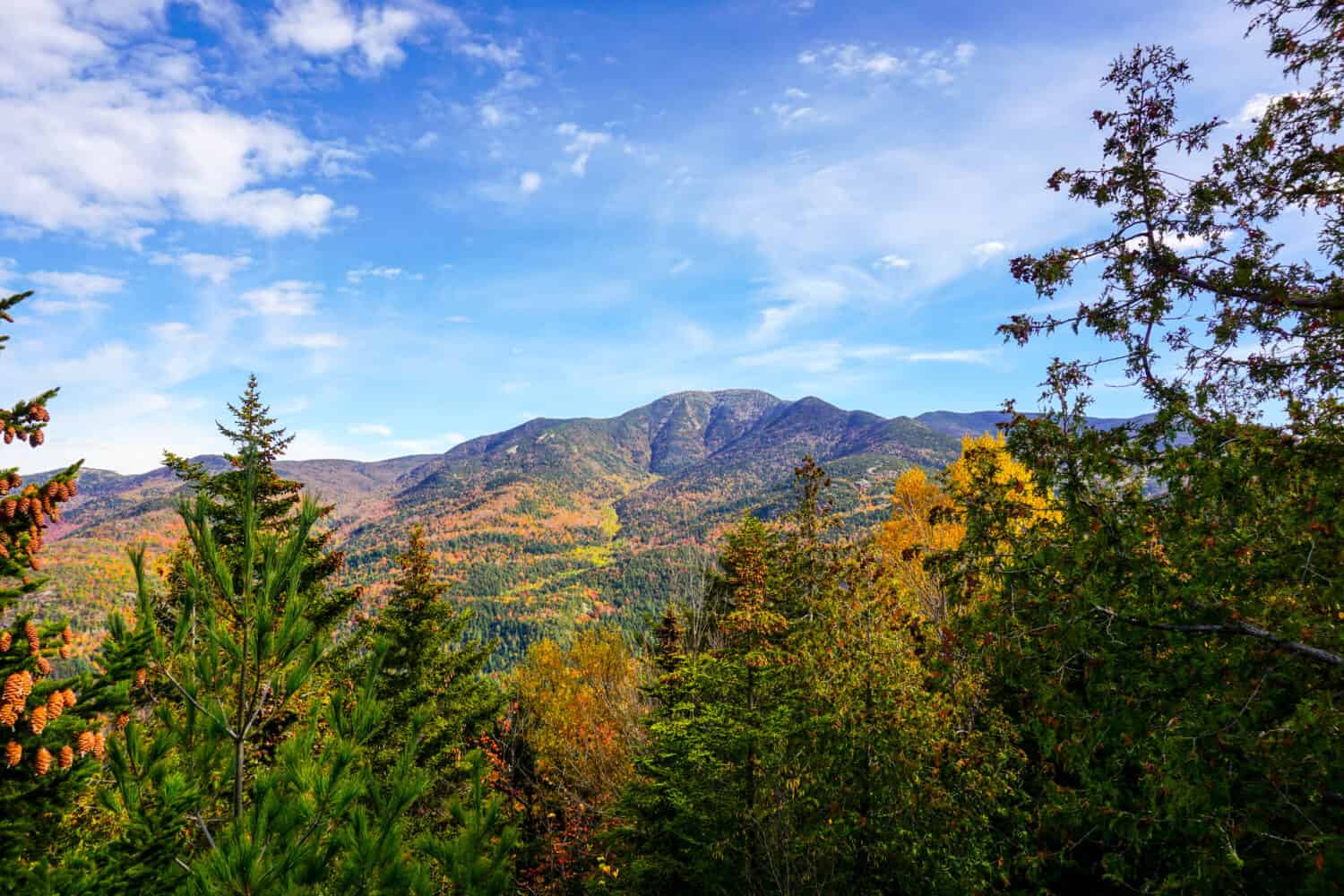 Giant Mountain seen from Noonmark Mountain. Keene Valley, NY