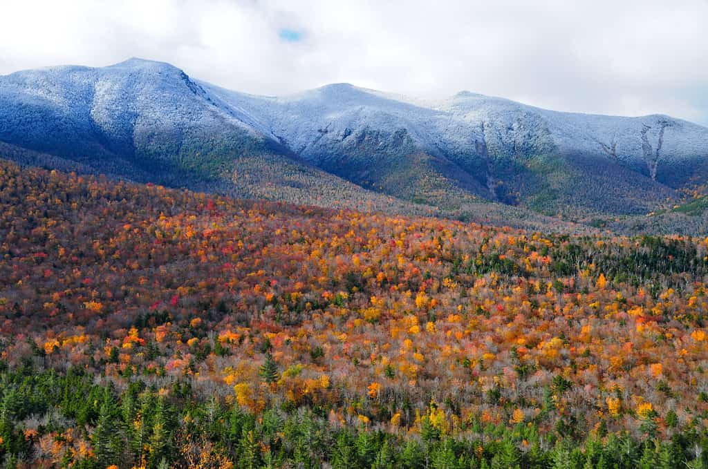 The White Mountains of New Hampshire in the fall, USA