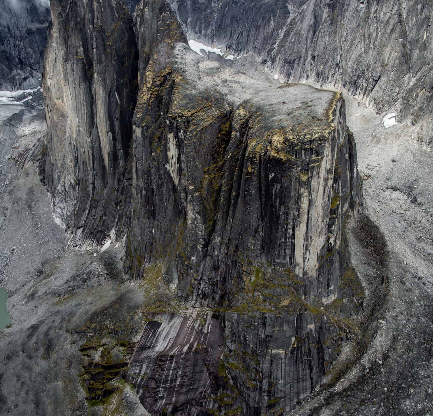 Aerial view of Cirque of the Unclimbables in Northwestern territories