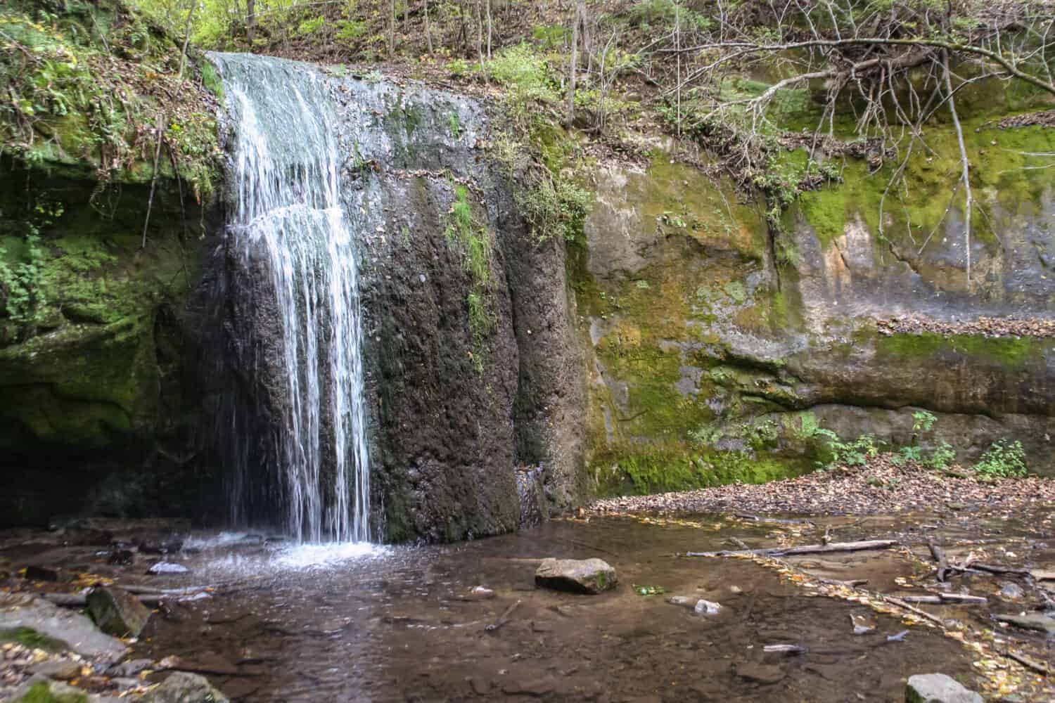 Picture of the iconic waterfall at Governor Dodge State Park in Wisconsin that I took while out hiking.