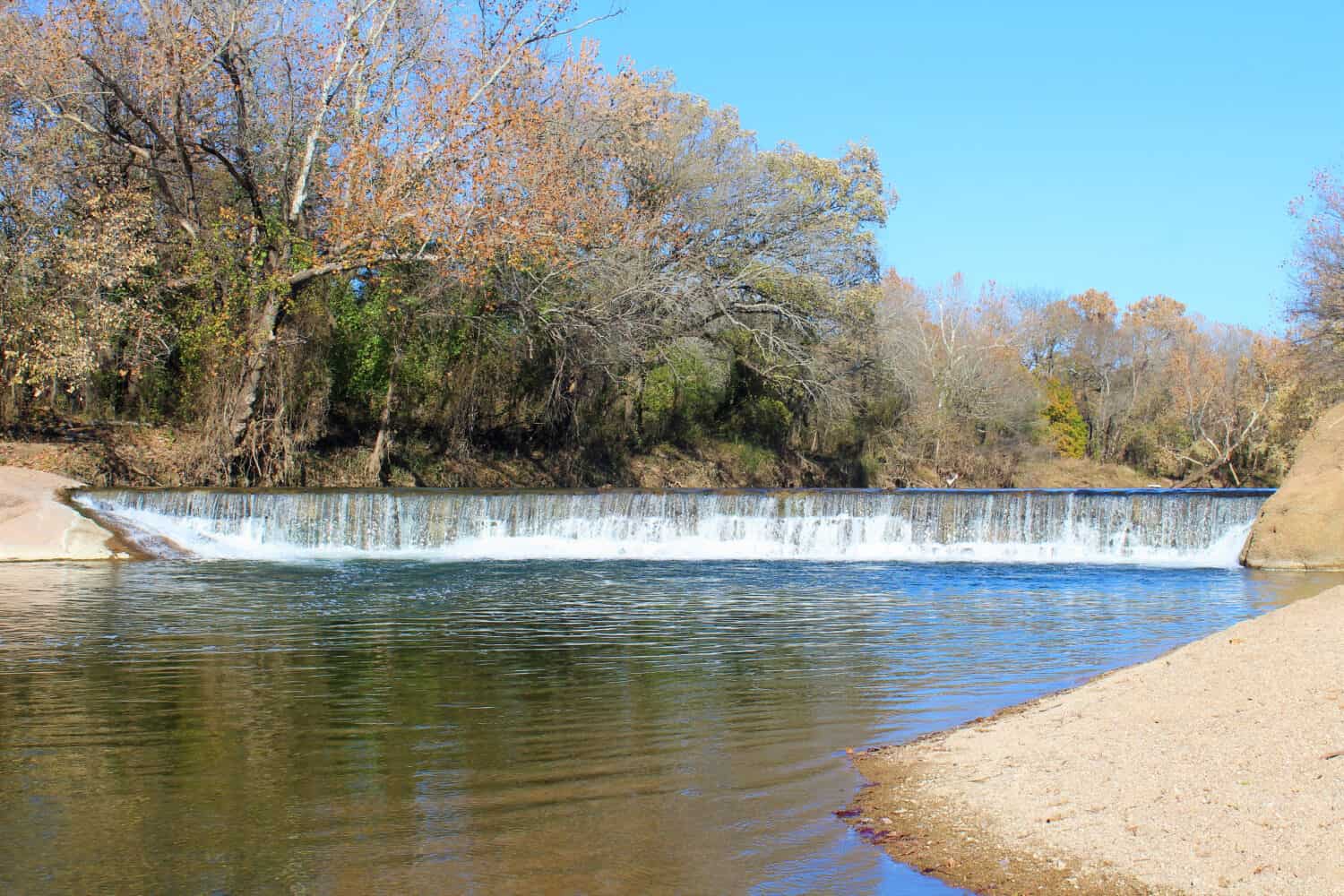 The Old Dam on Pennington Creek in Tishomingo, Oklahoma.