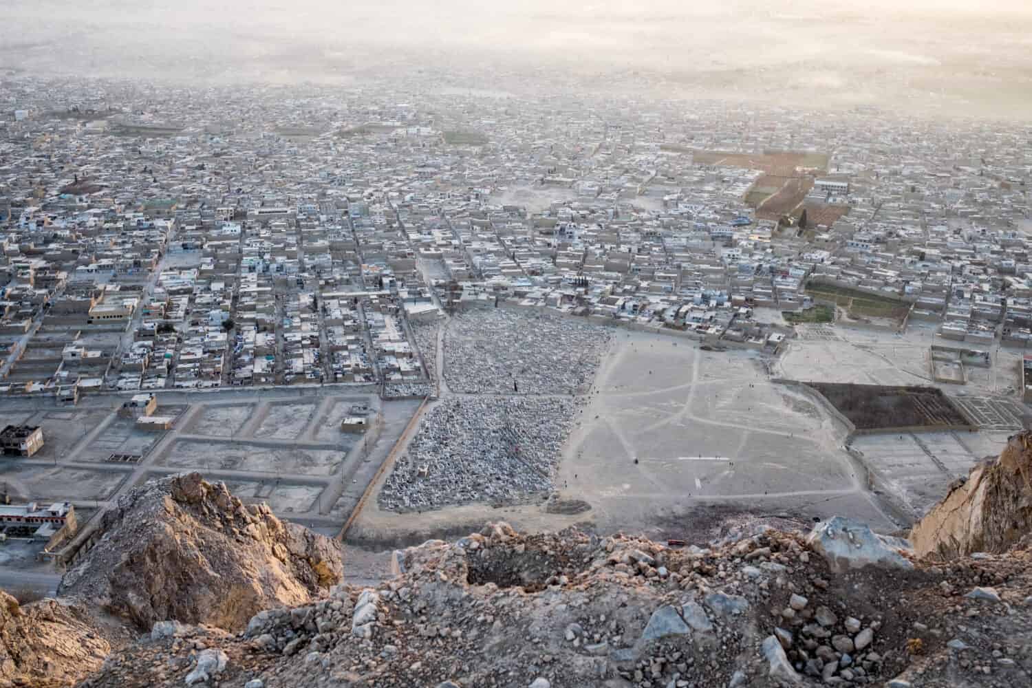 Aerial view of Quetta, Pakistan