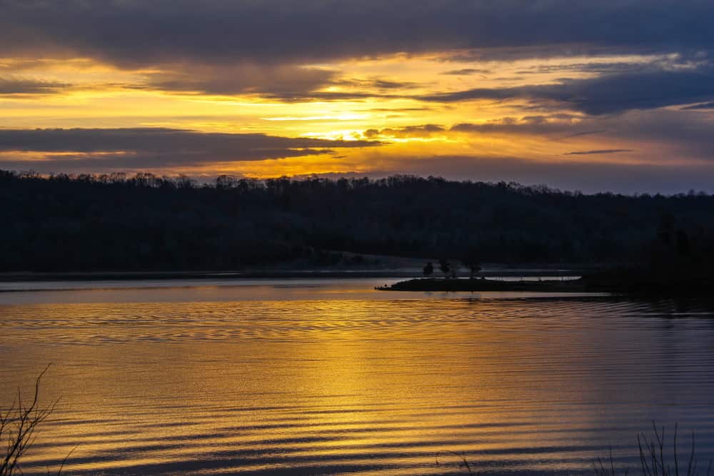 Sunrise over Green River Lake Kentucky