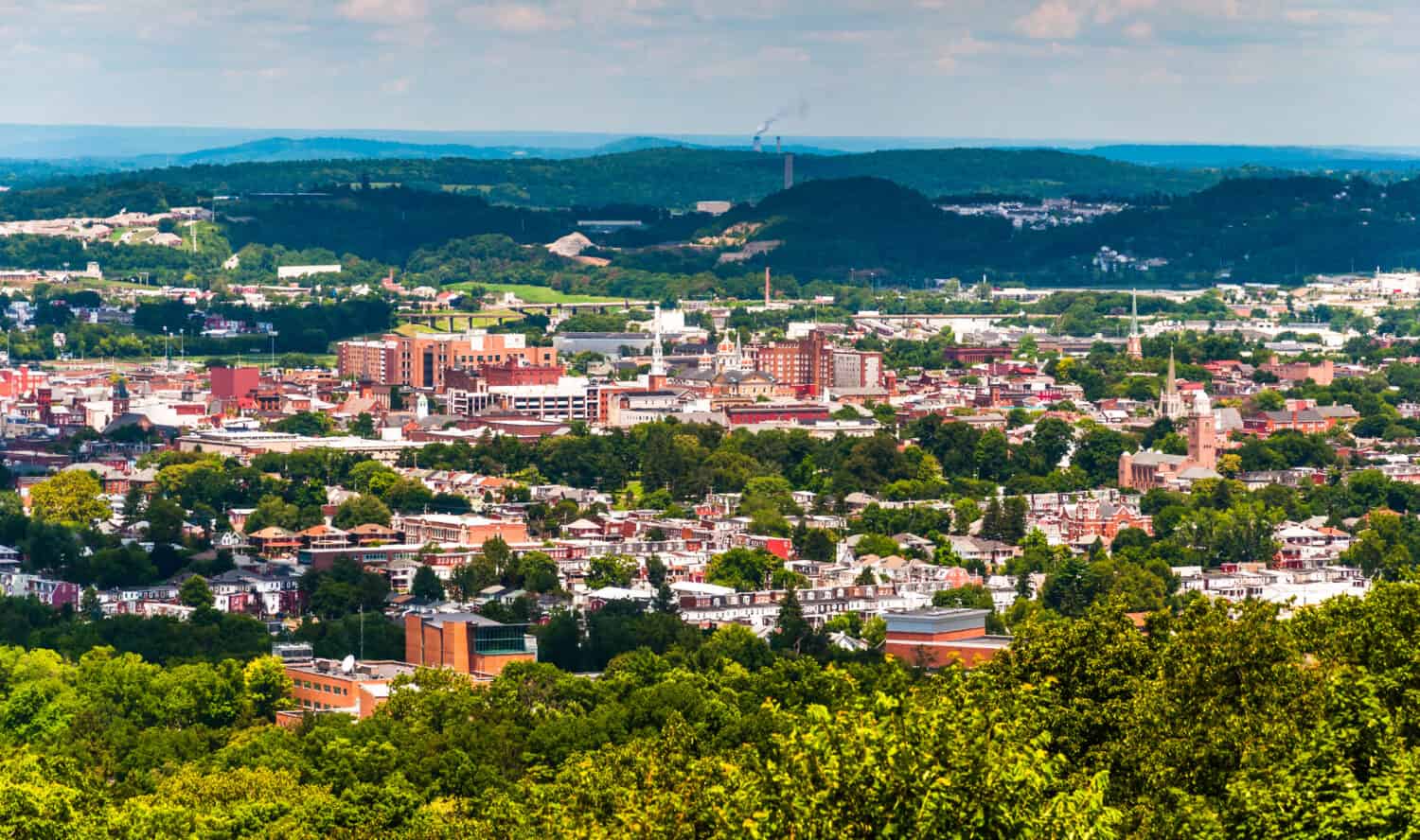 View of York, Pennsylvania, from Top of the World.