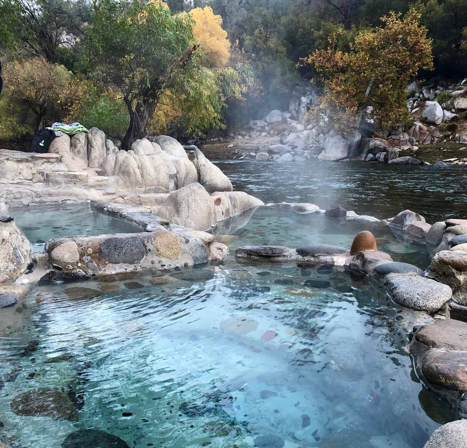 Hot springs on the Kern River