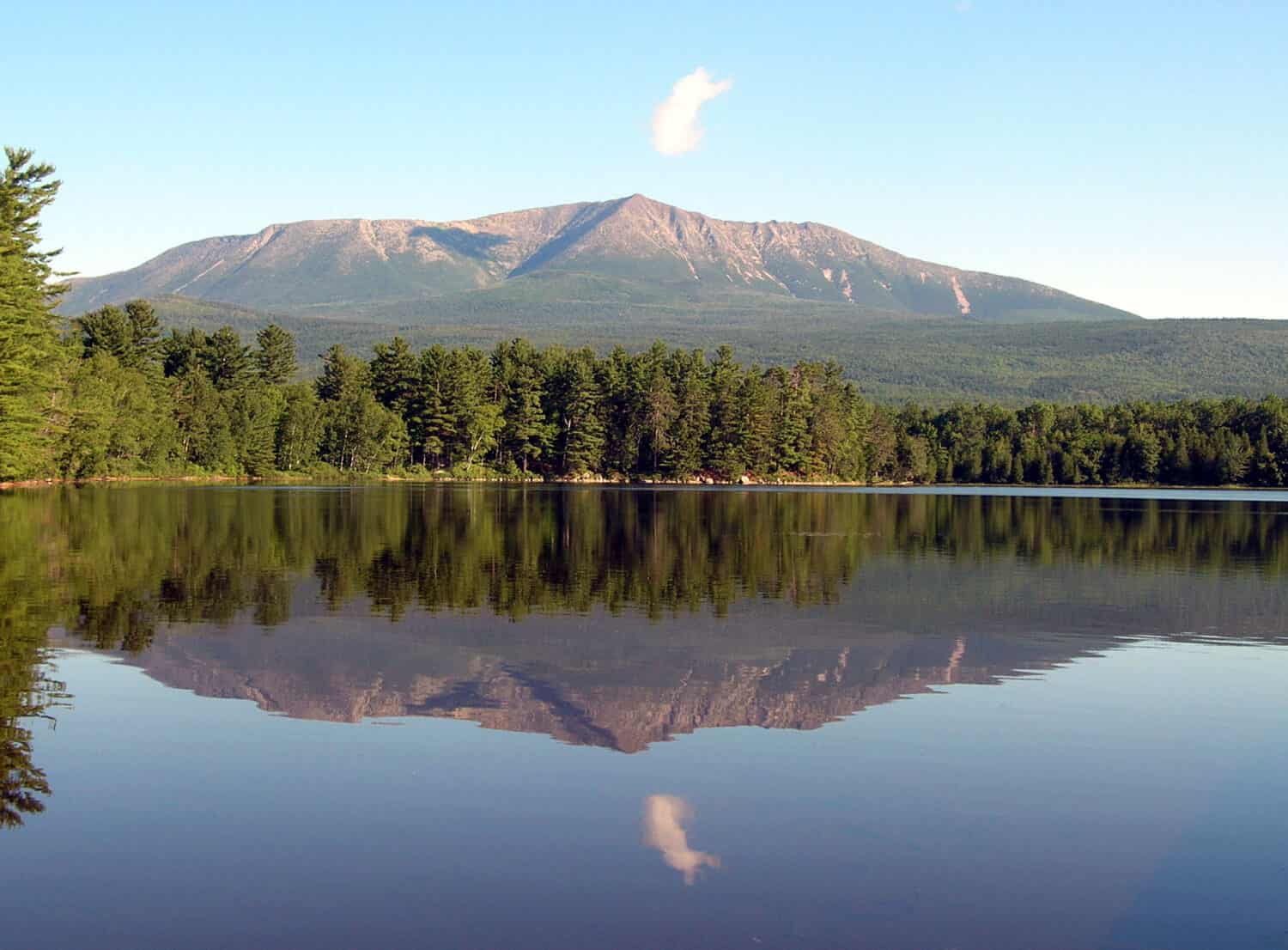 Mt Katahdin Baxter State Park Millinocket Maine end of Appalachian Trail. One of the most incredible caves, Debsconeag Ice Cave is found nearby.