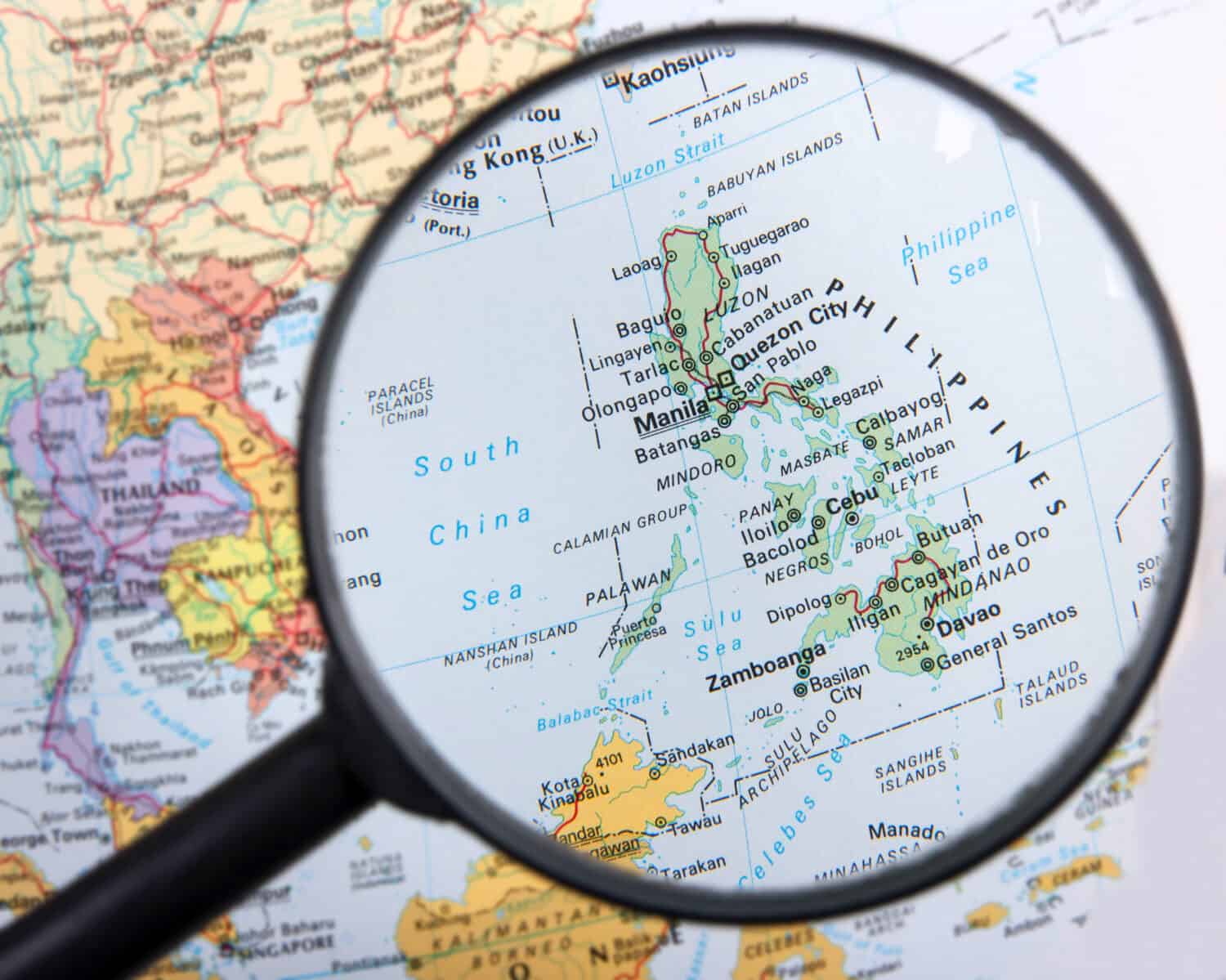 Philippines under magnifier