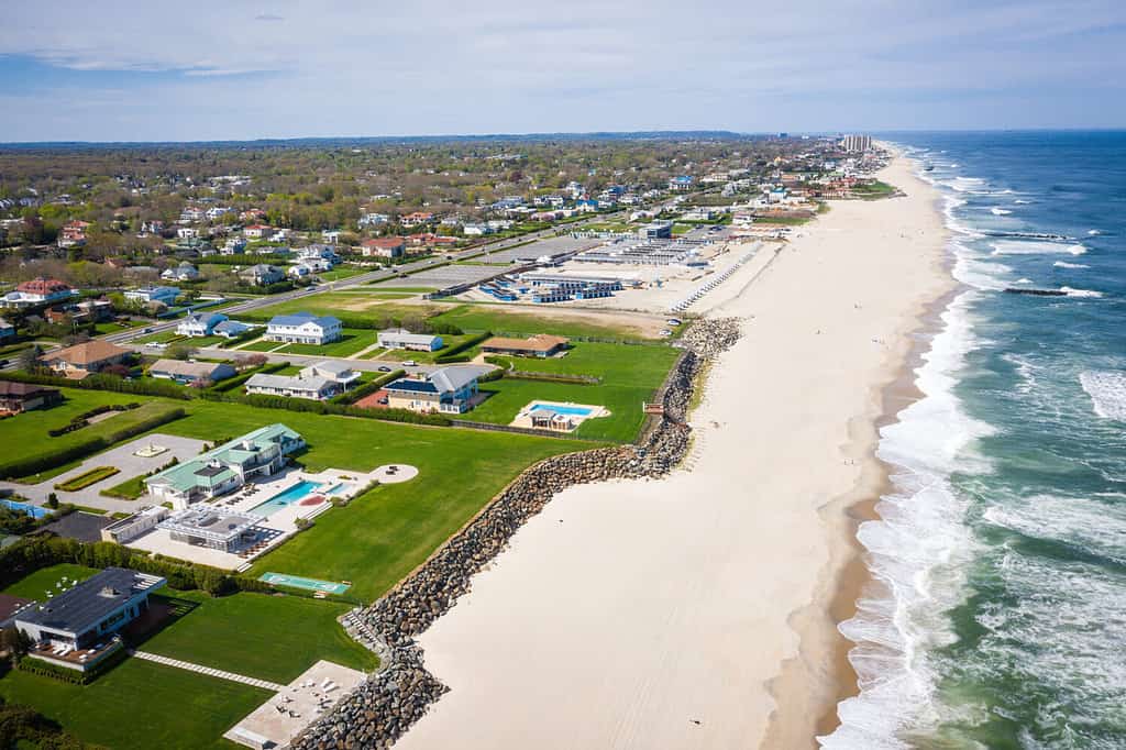 Aerial of Deal NJ During Covid19 Pandemic