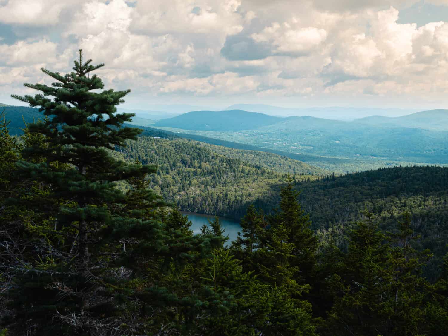 You can just see this lake from the top of Mount Haystack