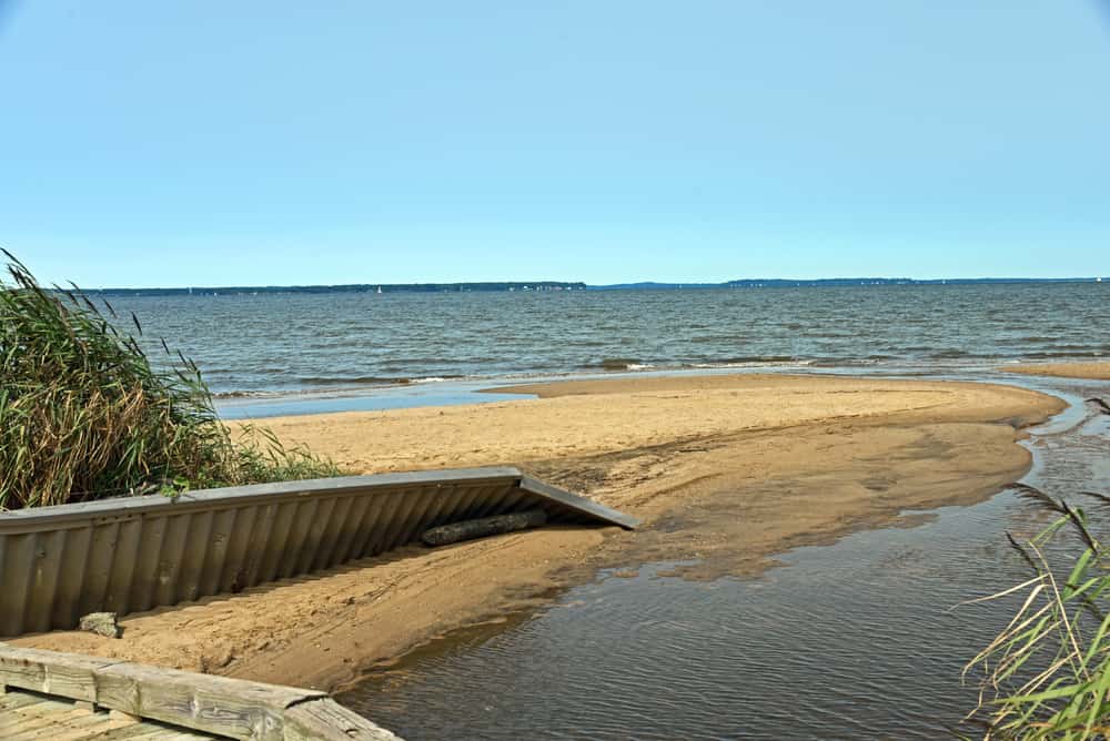 A view of the Chesapeake Bay from Terrapin Nature Park