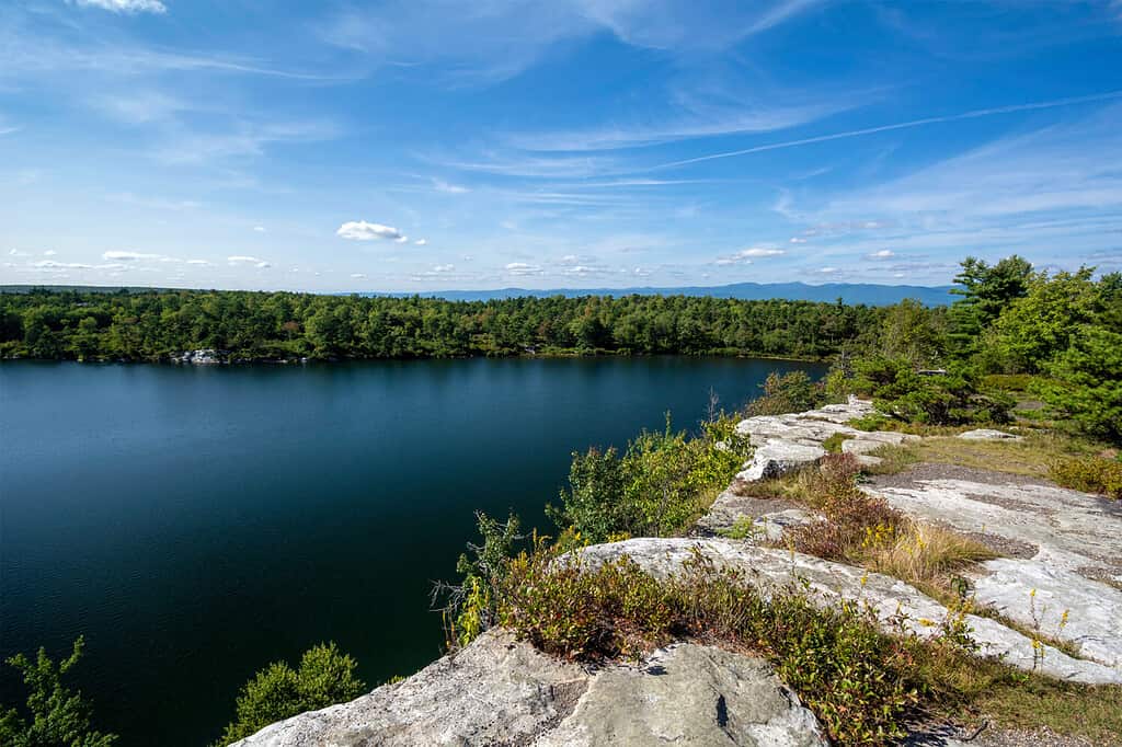 Lake Awosting In the Minnewaska State Park Preserve of the Shawangunk Mountains of New York