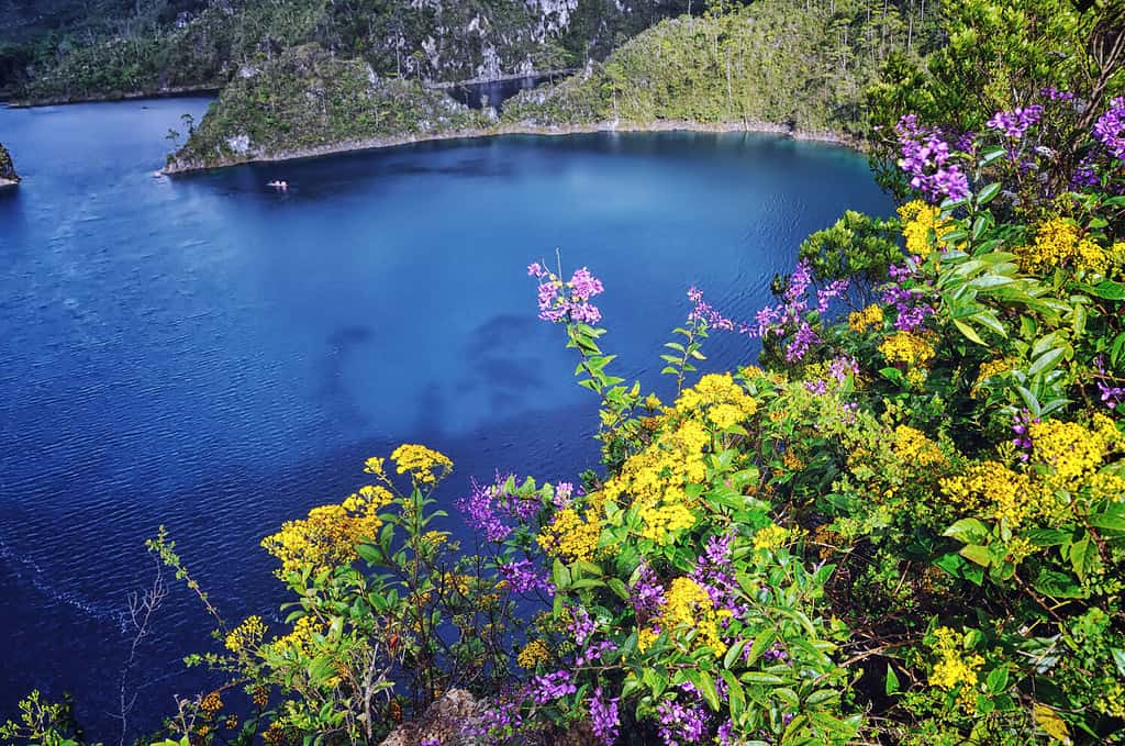 Montebello lakes of National Park in Chiapas, Mexico. 