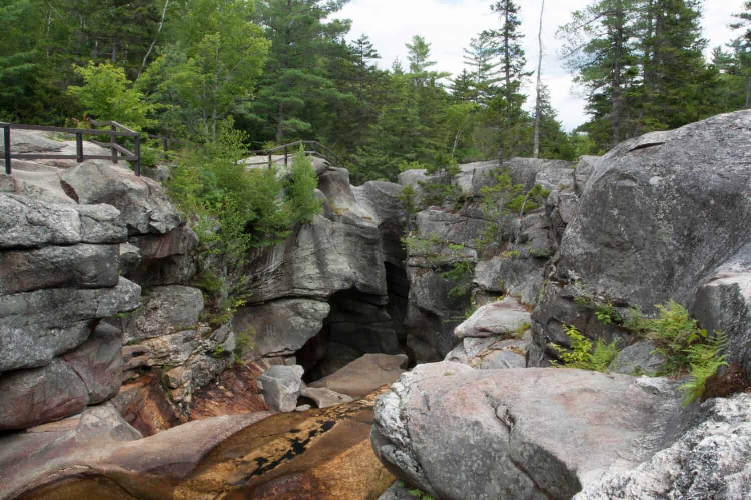 One of the most incredible caves, Moose Cave, is found in Grafton Notch State Park.