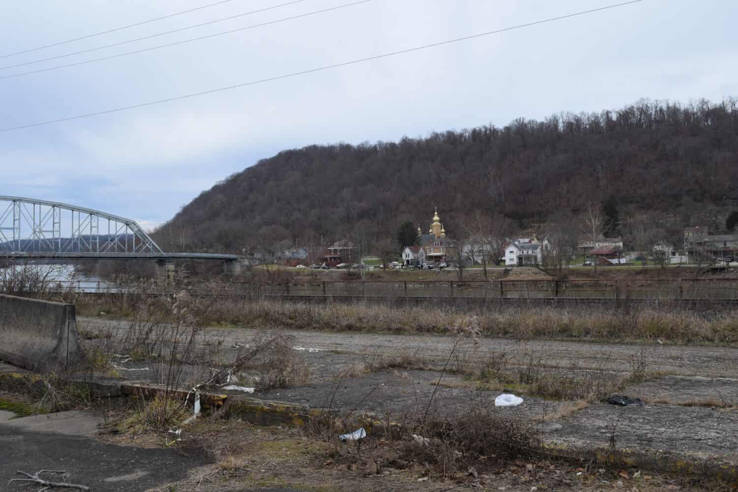 View of West Brownsville, Pennsylvania from across the river