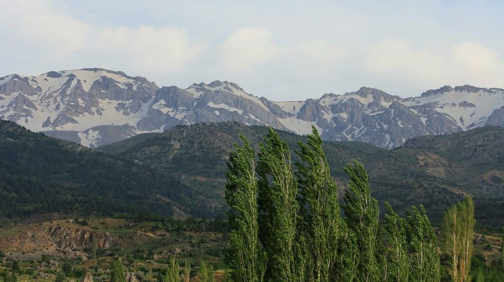 Southern Taurus mountain ranges in kahramanmaras in turkey