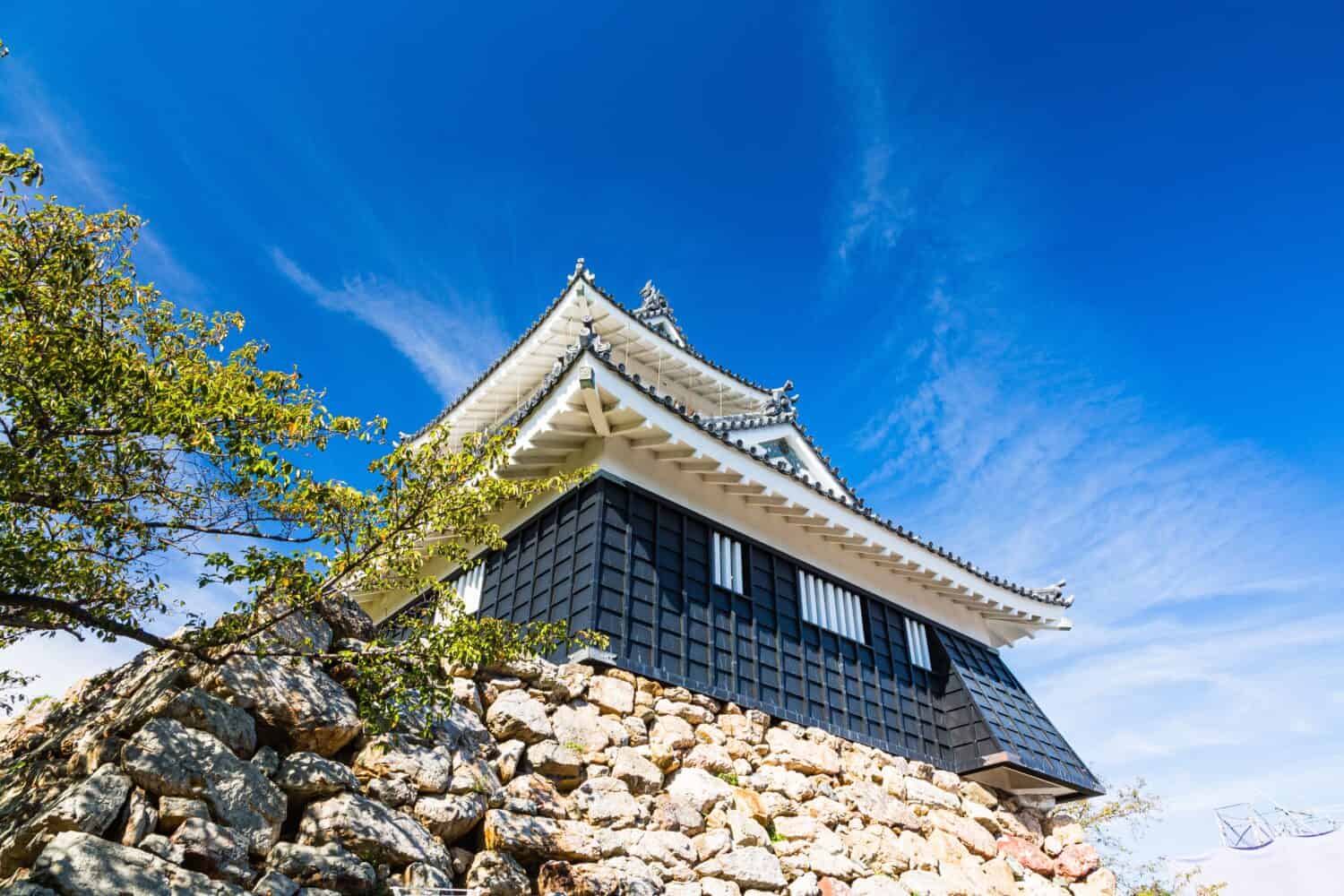 The keep of Hamamatsu Castle in Hamamatsu City, Shizuoka Prefecture, Japan