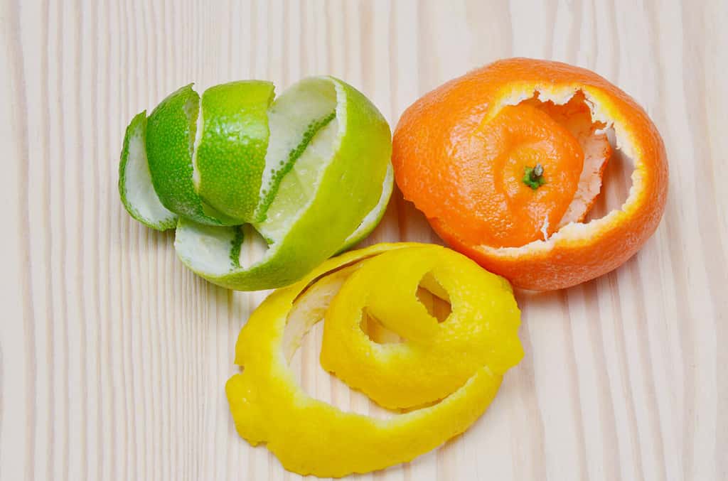 The benefits of citrus peel. clean stainless steel. remove coffee stains. deodorize