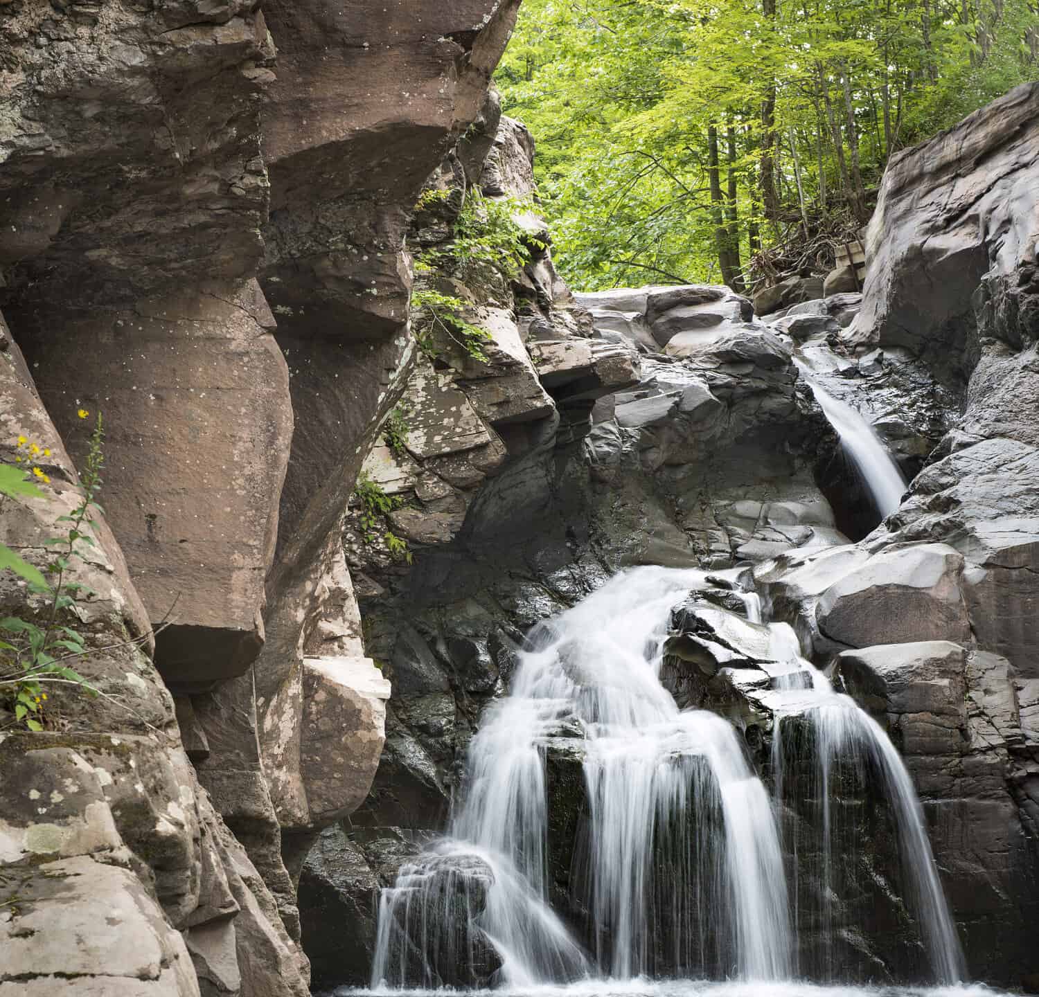 Waterfall at Fawn's Leap in the Catskill Mountains 