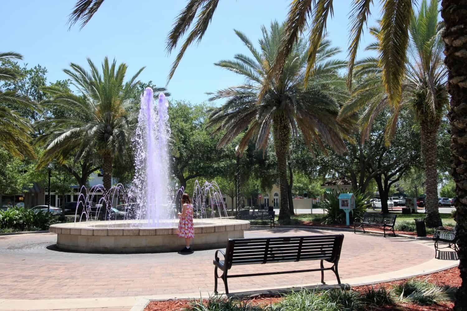 Town square in Winter Haven, Florida
