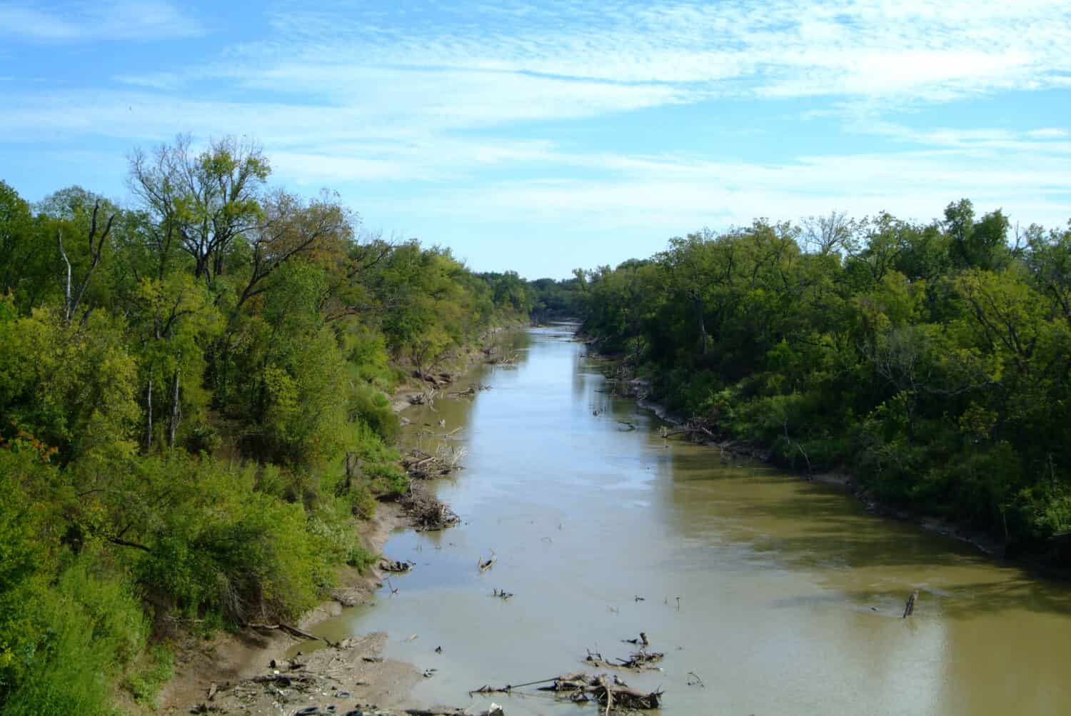 Trinity River Flowing through Texas