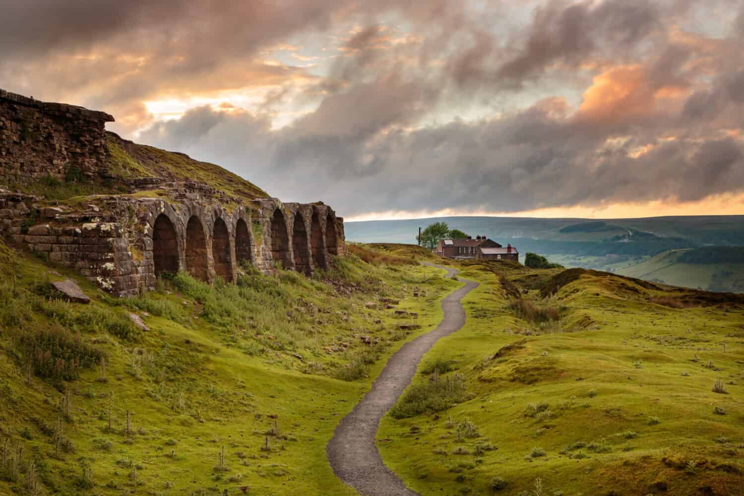 The Ironwork kilns at chimney bank rosedale in the north york moors national park 