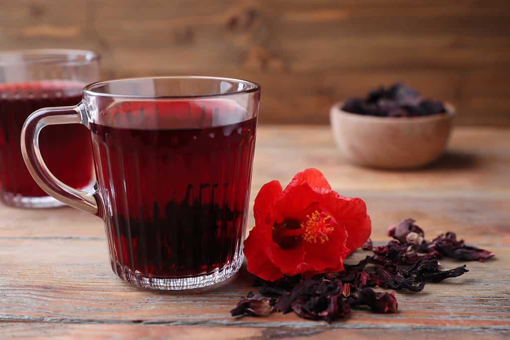 Red hibiscus tea