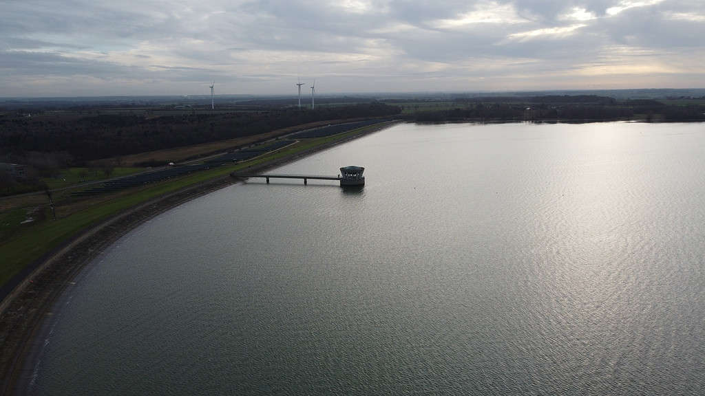 Grafham water picture from drone