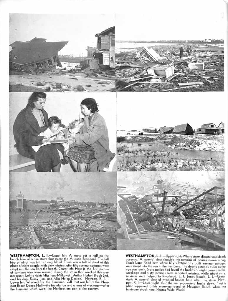 photos of aftermath of 1938 hurricane, great new england hurricane, long island express, yankee clipper