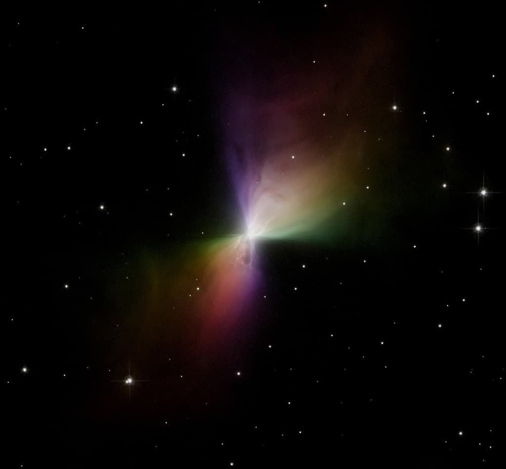 Hubble Telescope image of the Boomerang Nebula, also known as the Bow Tie Nebual