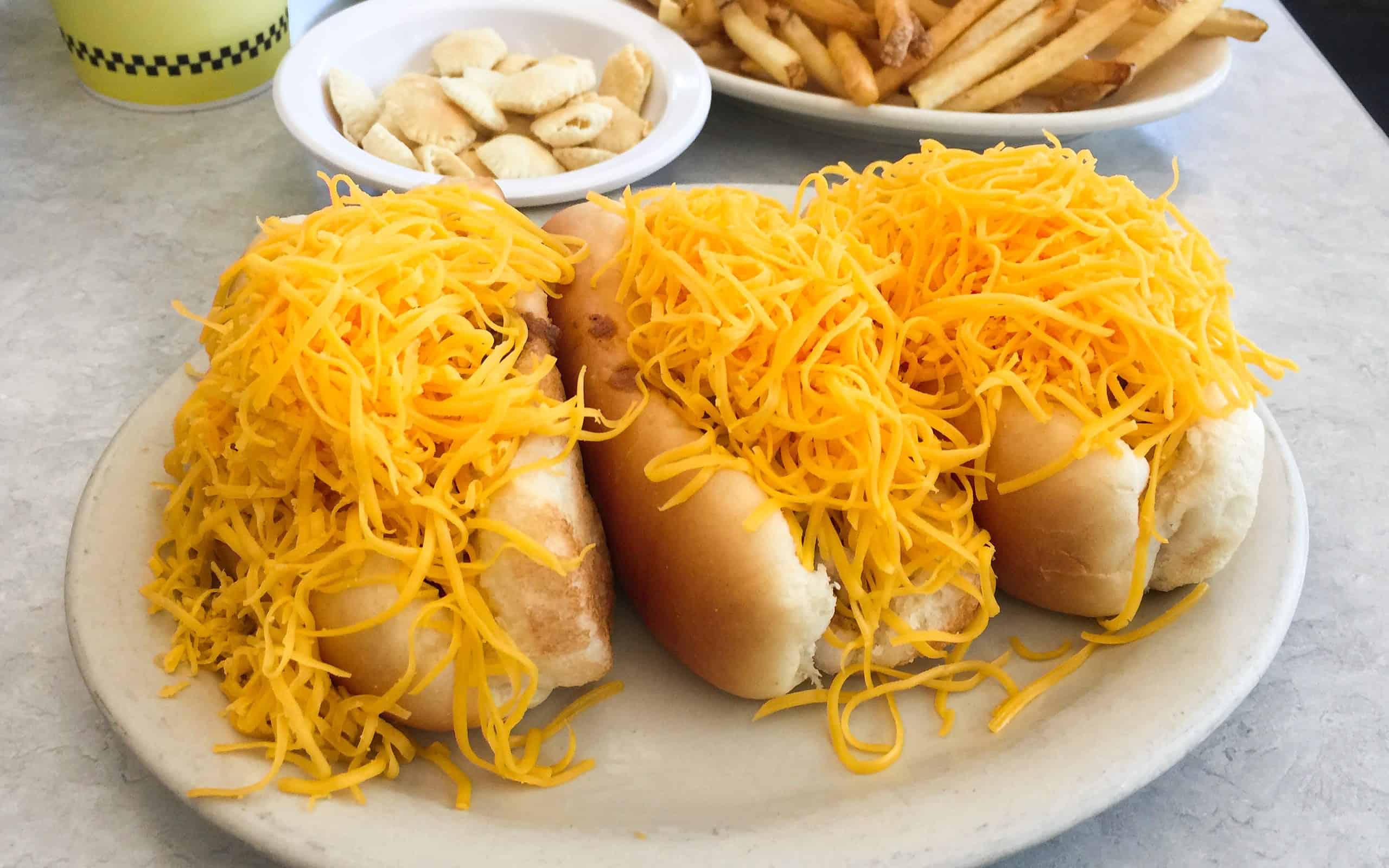 Cheese coneys in Cincinnati