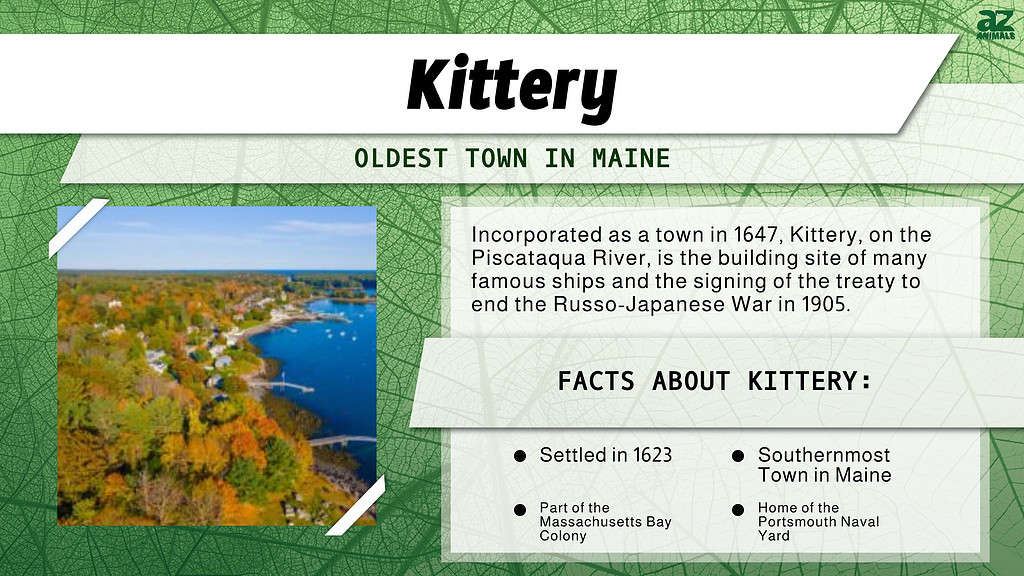 "Oldest Town" Infographic for Kittery, Maine