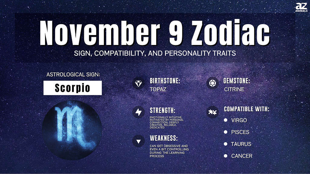 November 9 Zodiac Sign Personality Traits Compatibility And More A November 9 Zodiac Sign Personality Traits Compatibility And More A